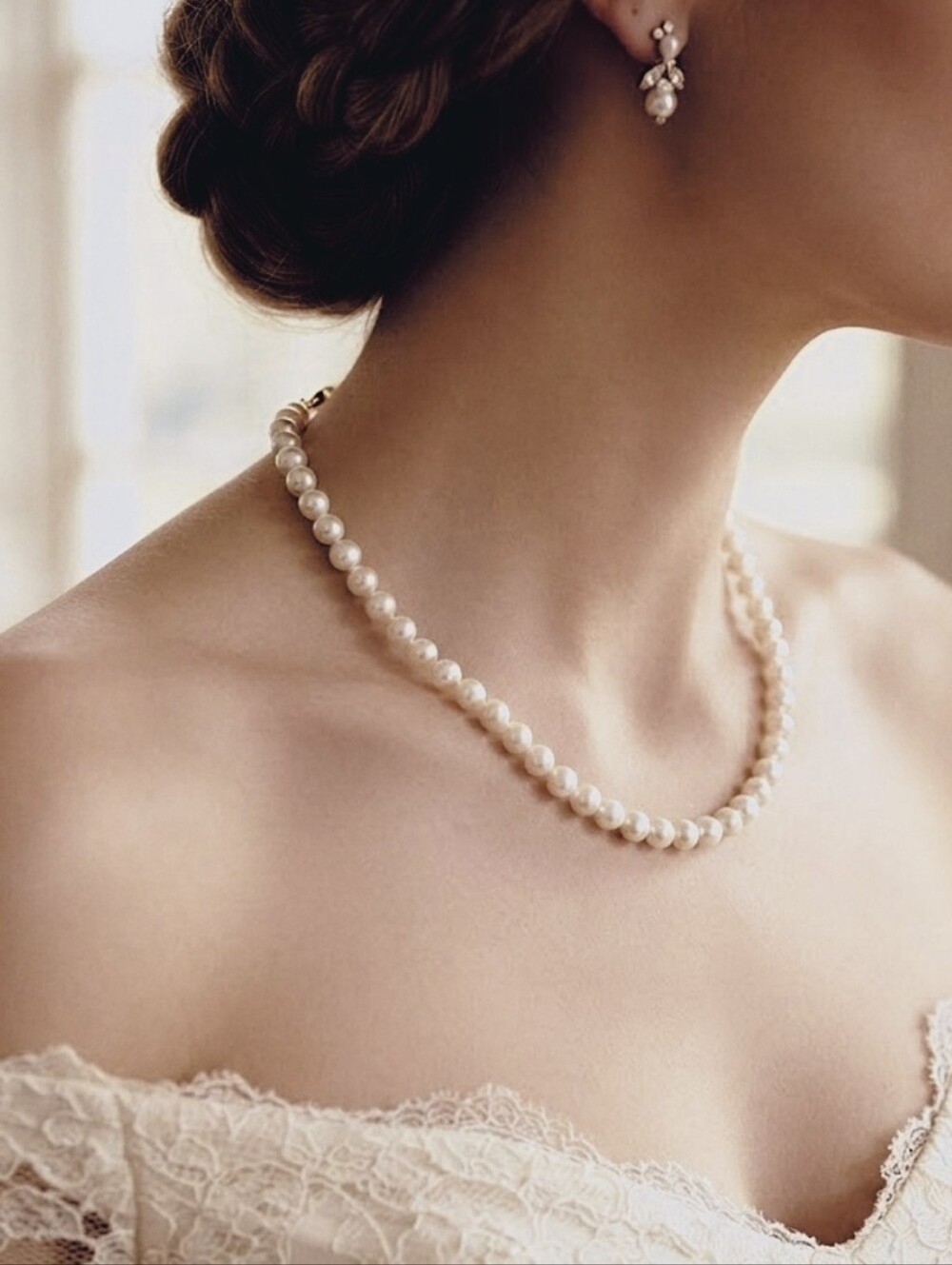 Vintage Faux Pearl Necklace